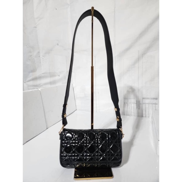 Authentic Christian Dior Cannage Lady Dior Wallet on Chain - Picture 1 of 16